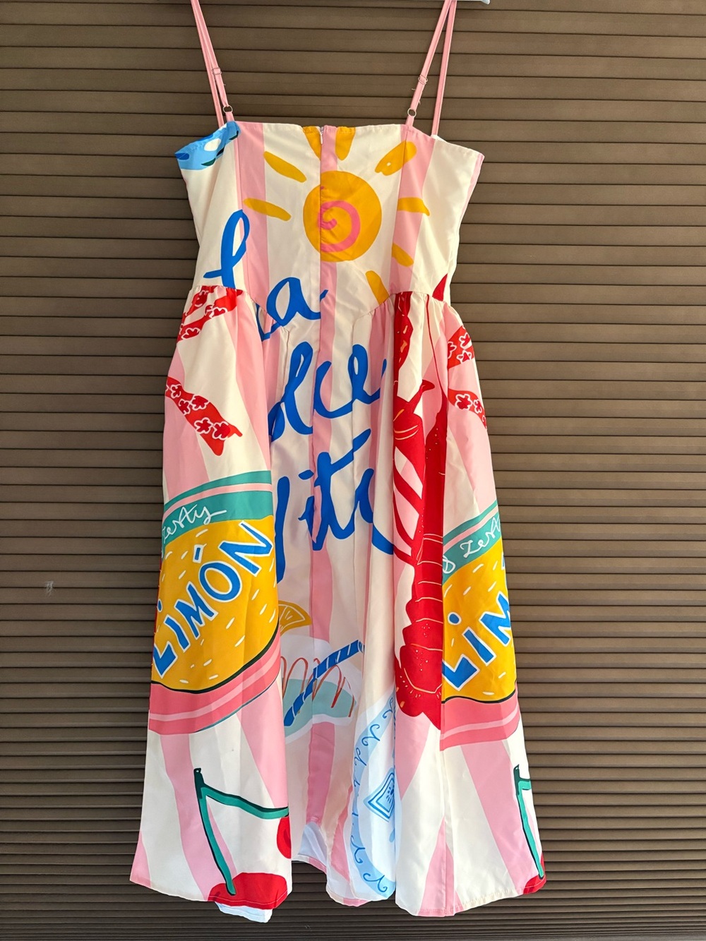 La Dolce Vita Pink Stripe Print Maxi Dress - Picture 4 of 6